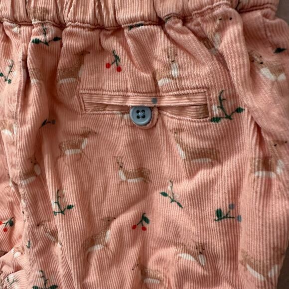 Baby Boden Pink Reindeer Corduroy Bloomer Shorts - Picture 5 of 6